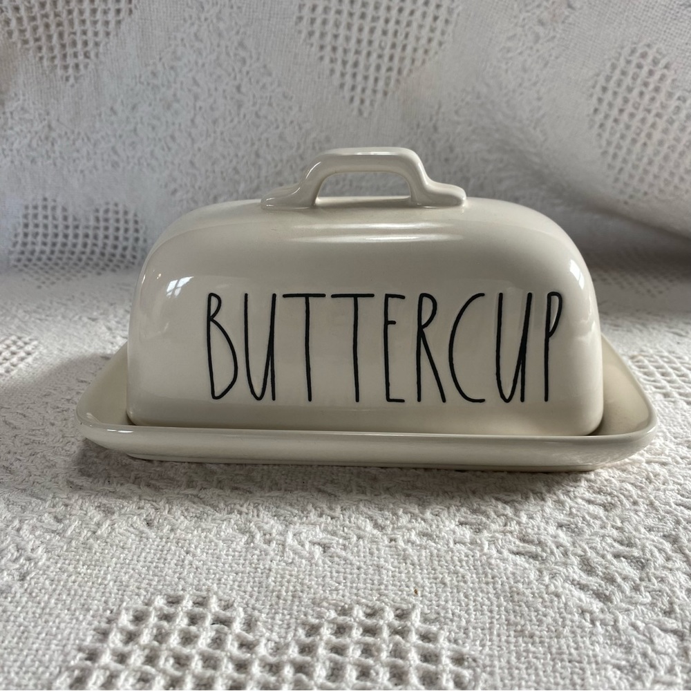 Rae Dunn Buttercup Covered Butter Dish